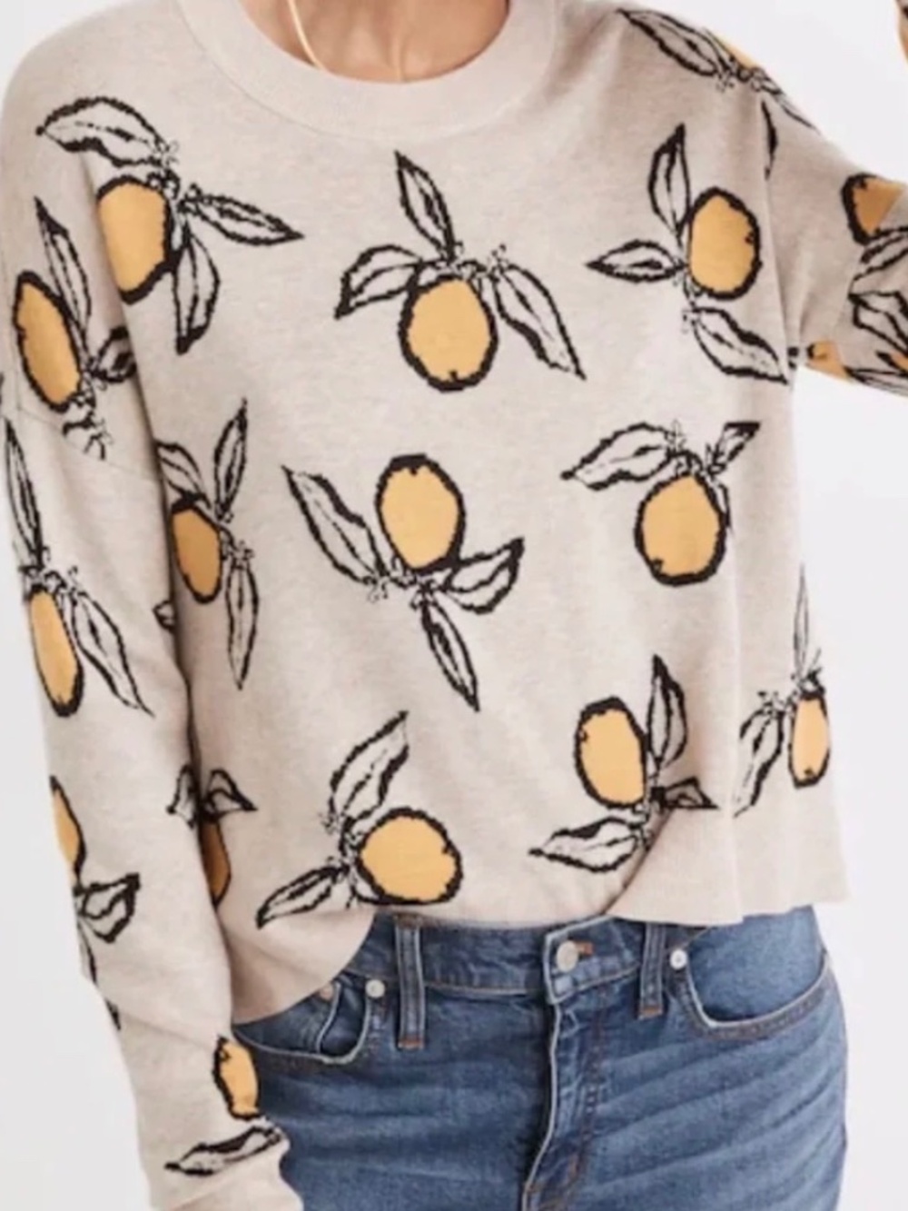 Madewell Lemon Sweater XS